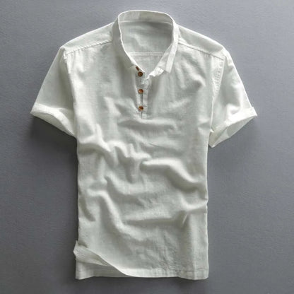 Men's Rafael summer polo shirt, breathable short sleeve design for cool, stylish comfort.