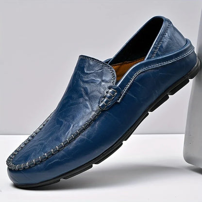 Men's Ravello Italian slip-on loafers, classic and comfortable dress shoes for versatile style.