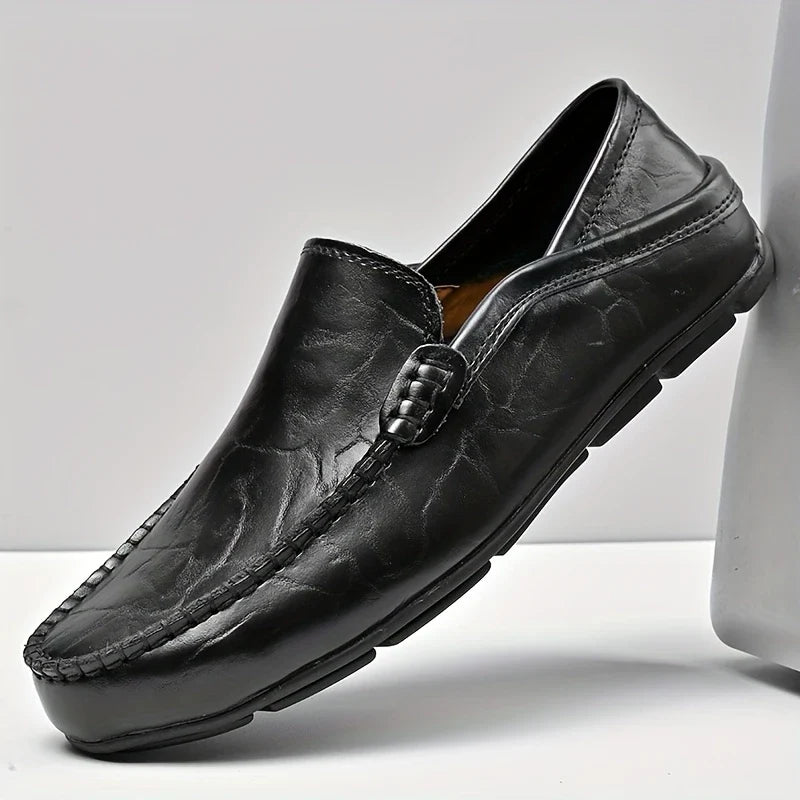 Men's fashion Ravello Italian slip-on loafers, luxurious and classic footwear for sophisticated style.