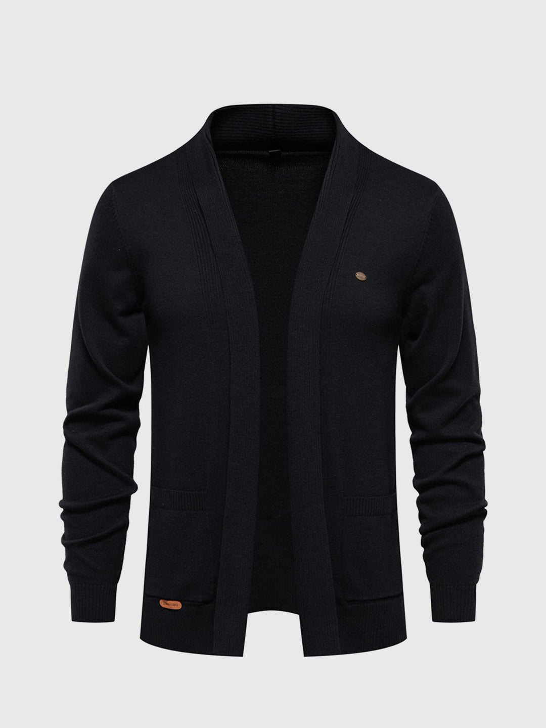 Soft knit men's Ravenna pocket cardigan in forest, a stylish v-neck sweater for comfortable casual wear.