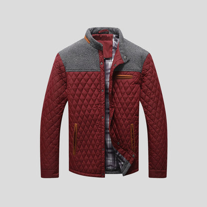 Men's Ray quilted winter jacket, offering superior warmth & contemporary style. Ideal for cold weather fashion.