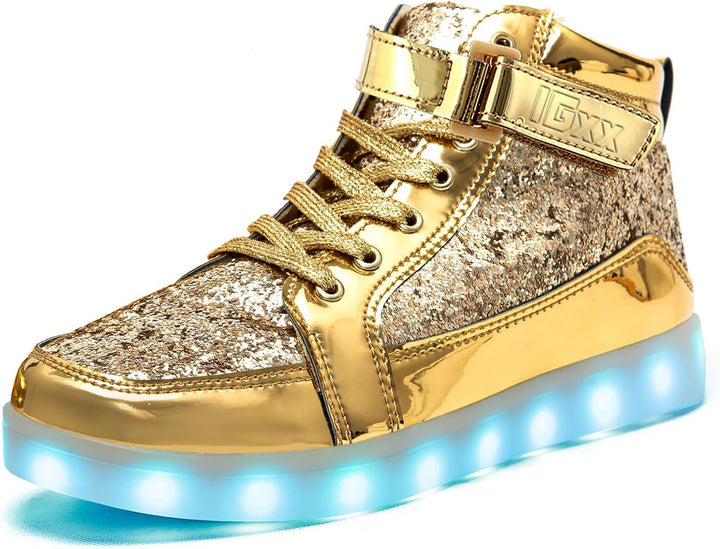 Men's glow LED shoes, rechargeable and fashionable for any party or festival.