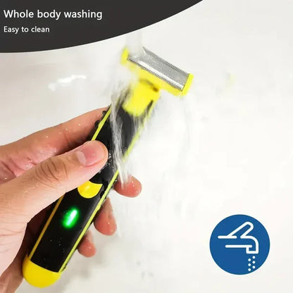 Precision men's wet & dry electric shaver for a comfortable, close shave on face and body.