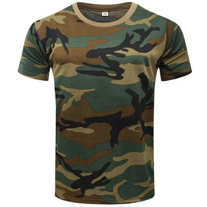 Men's Recon Camo Performance T-Shirt, moisture-wicking athletic activewear for workout & outdoor training.