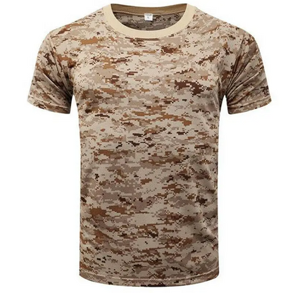 Recon Camo men's performance t-shirt, quick-dry & moisture-wicking for intense workouts & tactical wear.