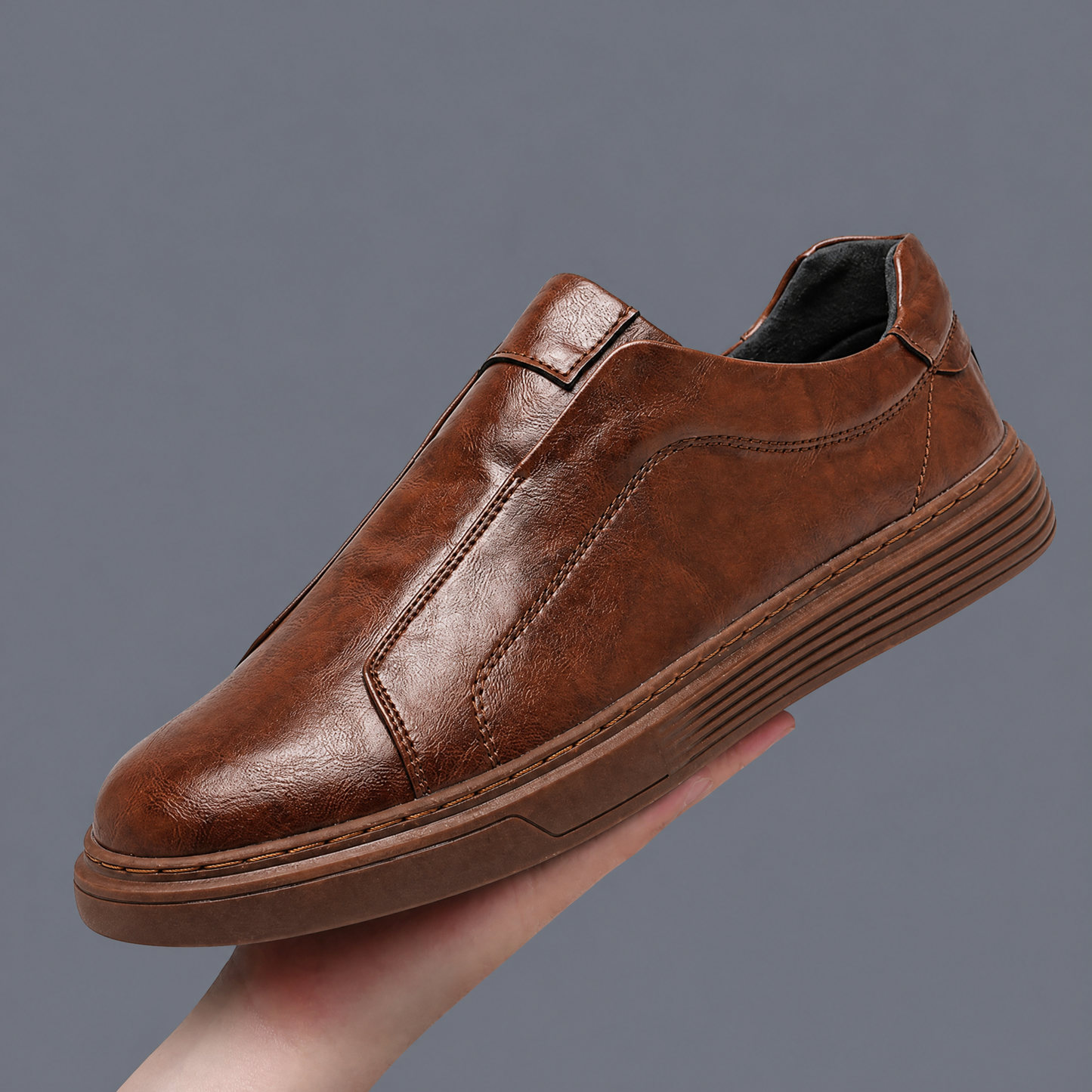 Refined men's fashion sneakers. Modern casual shoes for men, combining comfort with classic everyday style.