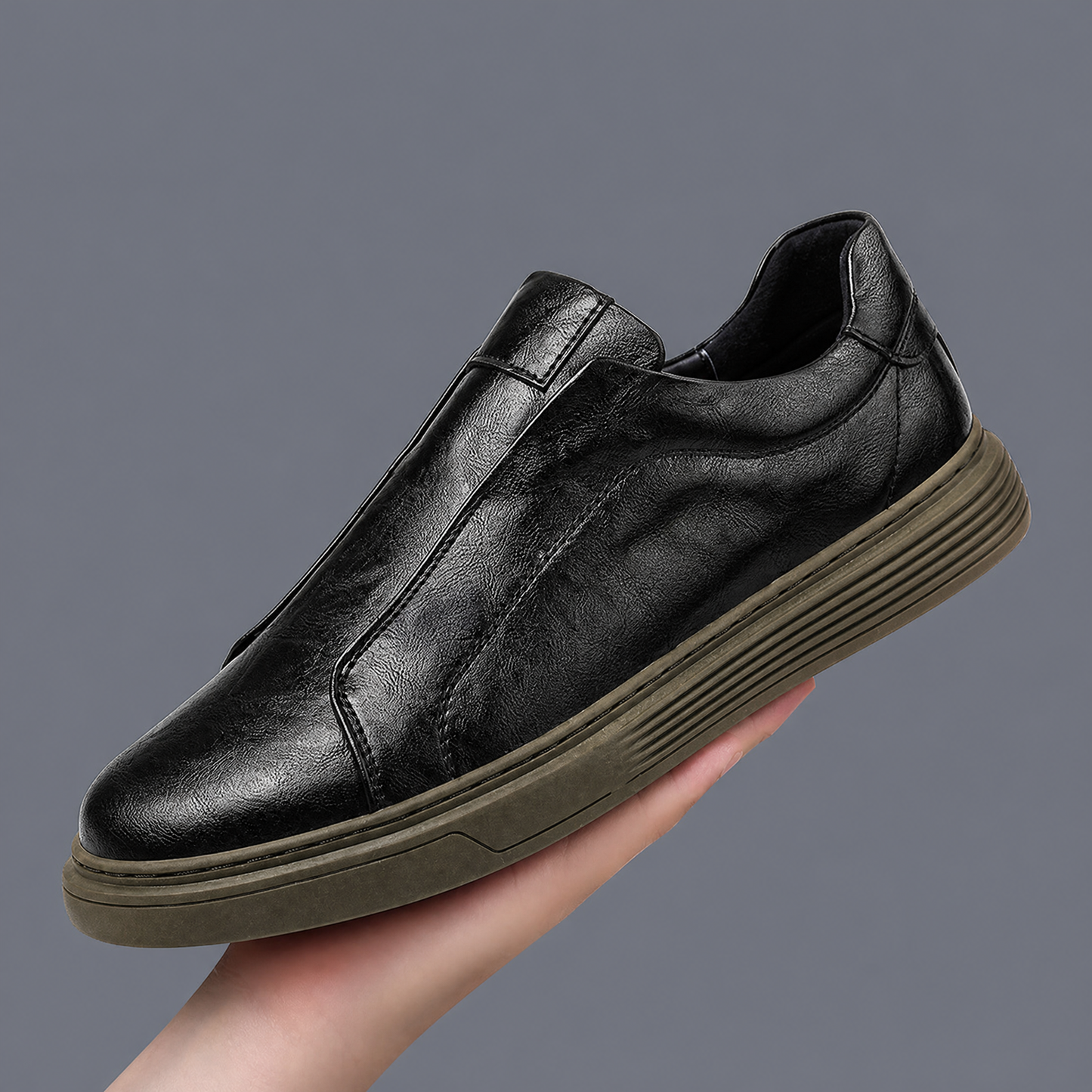 Men's comfortable fashion sneakers. Refined casual shoes with modern style & classic design, great for everyday wear.