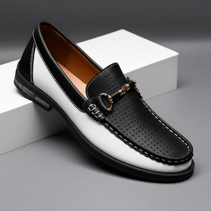 Perforated men's loafers with orthopedic support for ultimate all-day comfort.