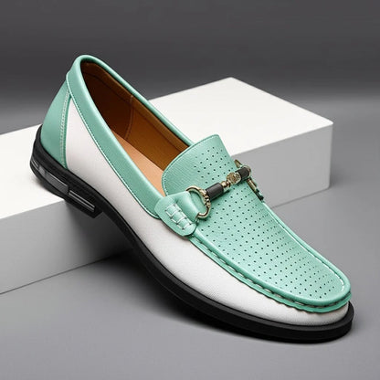 Versatile men's slip-on loafers, great for casual wear, smart casual, or business.