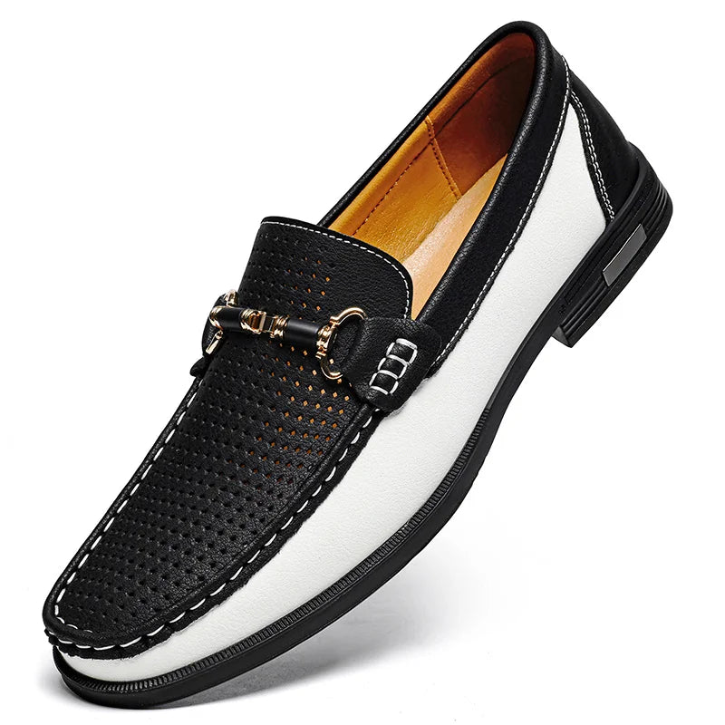 Smart casual men's loafers: refined slip-on dress shoes providing lasting comfort.