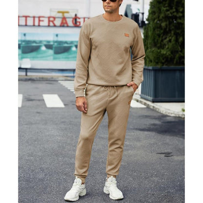 Everyday men's casual sweatsuit set, a comfortable relaxed fit 2-piece perfect for lounging or active use.