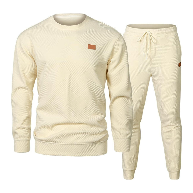 Men's ultimate comfort sweatsuit, a relaxed fit 2-piece set, ideal for casual wear, lounging, or light exercise.