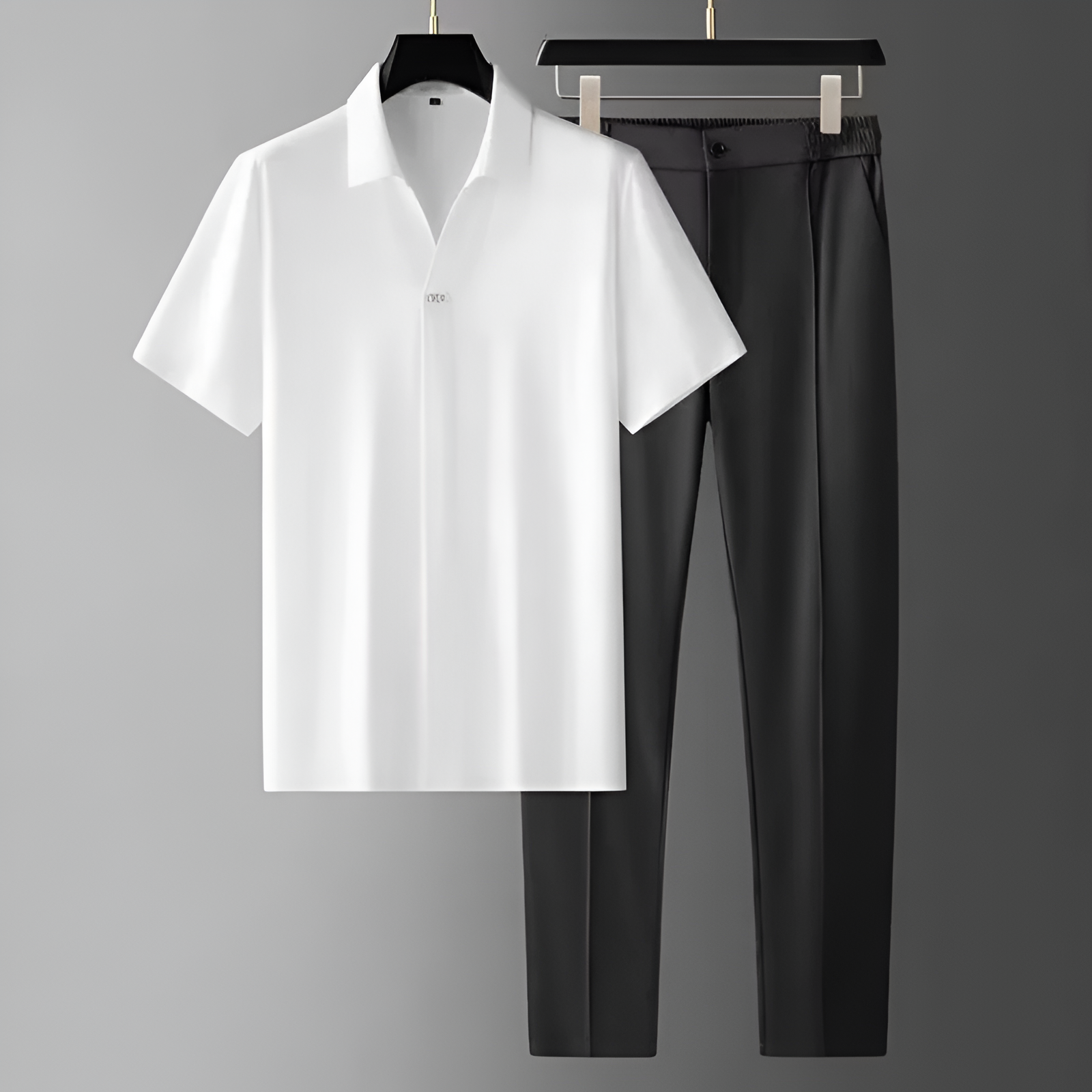 Cozy men's home wear lounge set, a relaxed fit two-piece ideal for ultimate comfort and relaxation.
