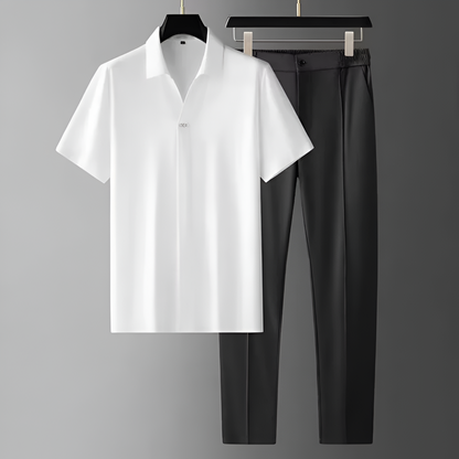 Cozy men's home wear lounge set, a relaxed fit two-piece ideal for ultimate comfort and relaxation.
