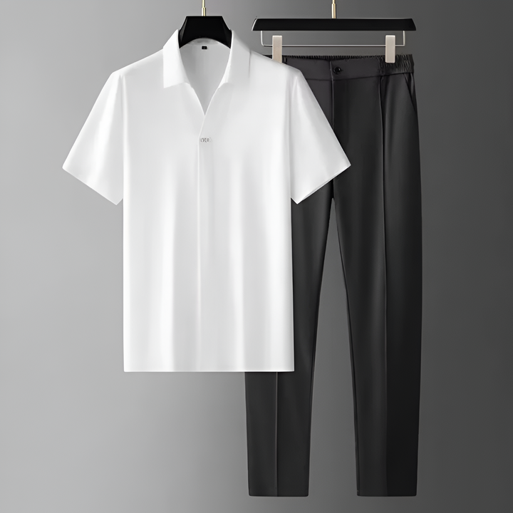 Cozy men's home wear lounge set, a relaxed fit two-piece ideal for ultimate comfort and relaxation.