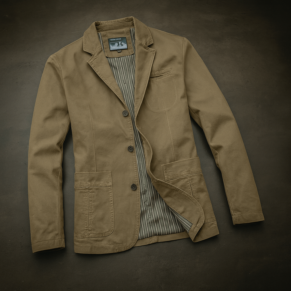 Men's relaxed fit blazer, polished style for modern men. Comfortable & versatile tailored jacket.