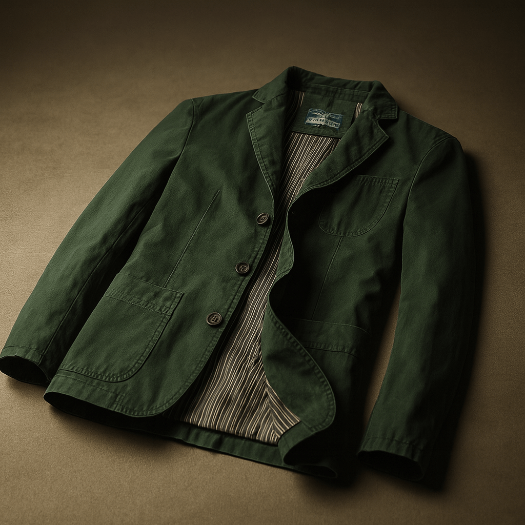 Smart casual men's blazer, perfect for layering. Modern everyday style with a relaxed fit.