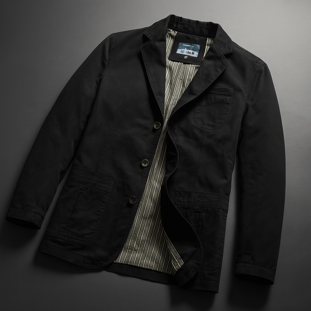 Modern men's relaxed fit blazer, designed for everyday style & comfort. Versatile tailored jacket.