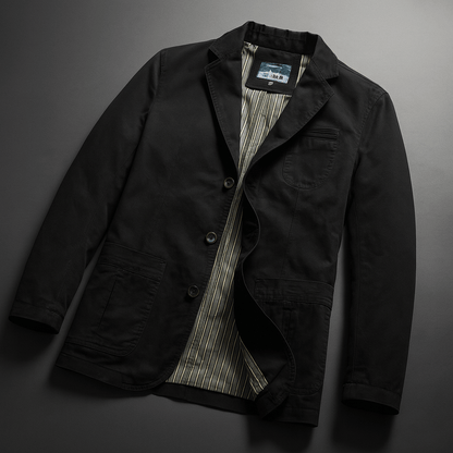 Modern men's relaxed fit blazer, designed for everyday style & comfort. Versatile tailored jacket.