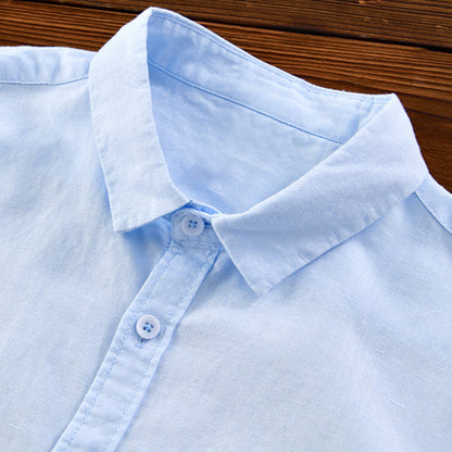 Men's versatile breathable shirt, relaxed fit and button-down style, perfect for warm weather essentials.