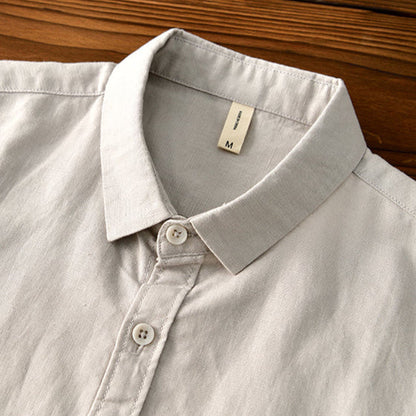 Men's everyday breathable shirt with a relaxed fit, perfect for warm weather and versatile casual styling.