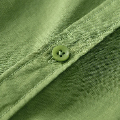Men's summer shirt: breathable fabric, relaxed fit, and casual button-down style for warm weather.