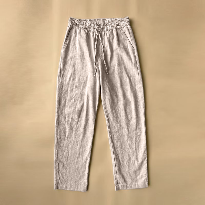 Breathable and comfortable men's summer pants, relaxed fit, perfect for warm weather and active lifestyles.