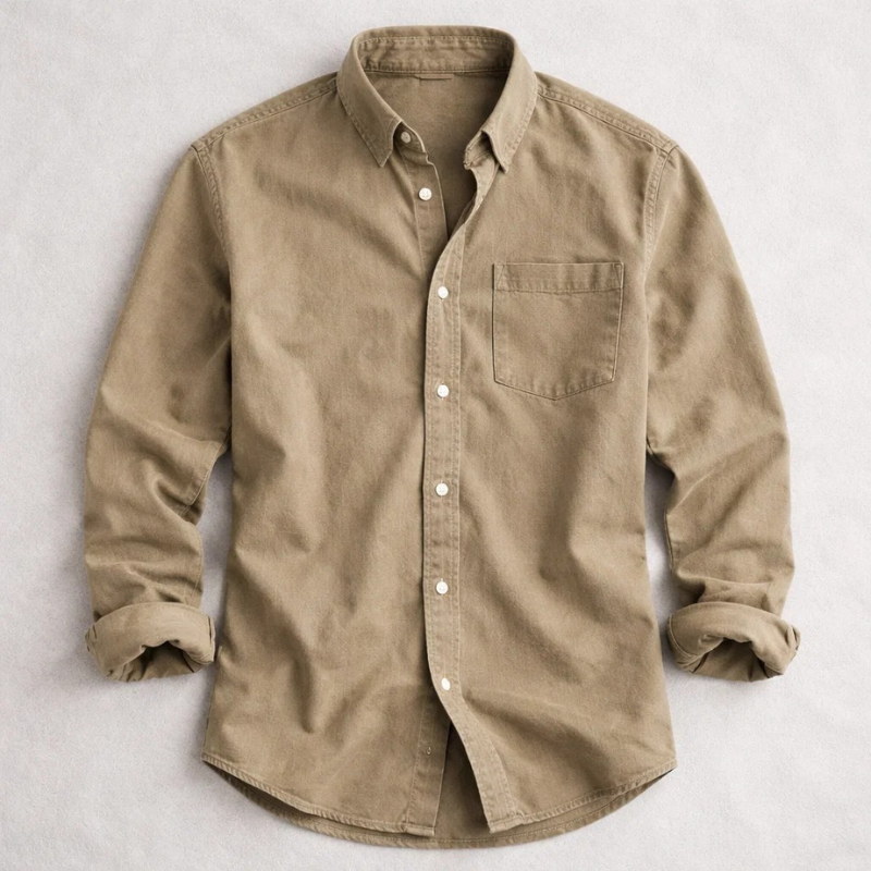 Versatile men's classic button-down shirt. Relaxed fit, long sleeve for casual everyday fashion.