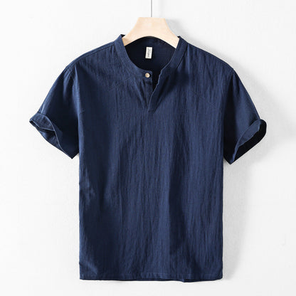 Relaxed fit men's button-down shirt, offering comfortable & effortless everyday style.