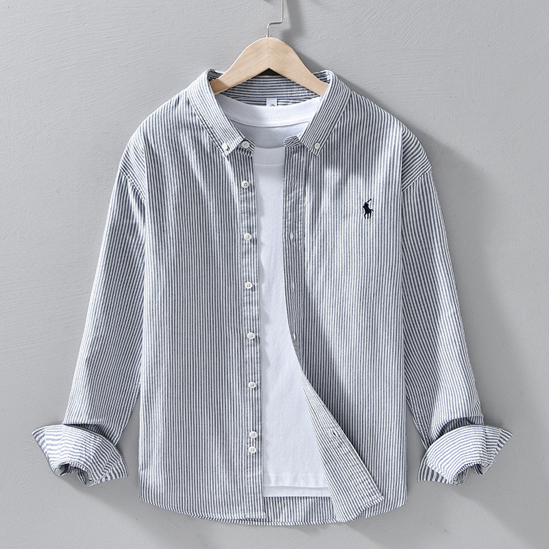 Versatile men's relaxed fit button-down shirt. Perfect long sleeve casual shirt for everyday comfort & style.