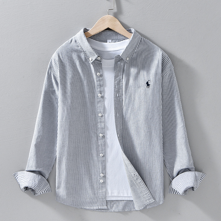 Versatile men's relaxed fit button-down shirt. Perfect long sleeve casual shirt for everyday comfort & style.