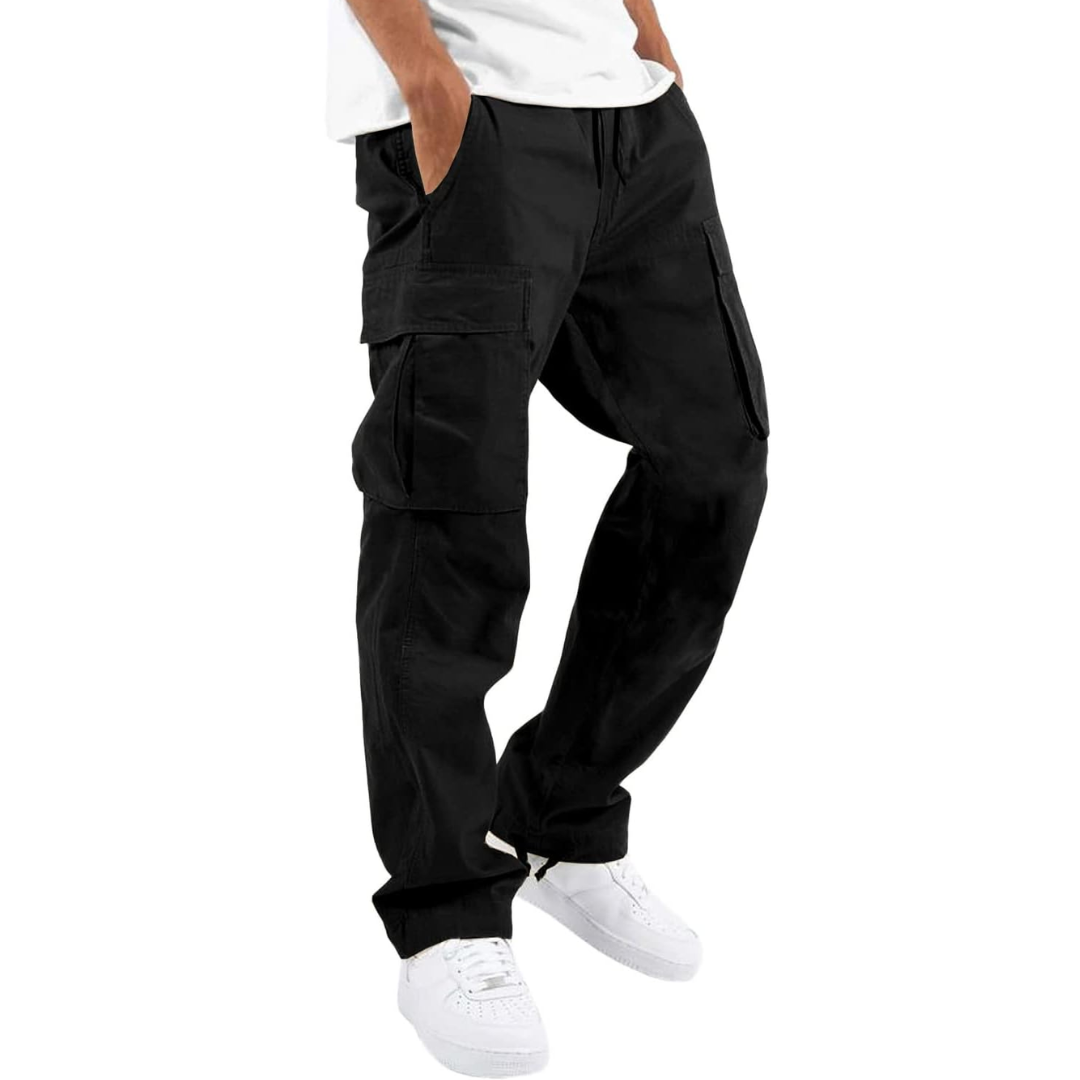 Versatile men's relaxed fit cargo joggers, great for athletics, casual outings, or daily comfort.