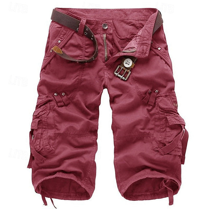 Men's Relaxed Fit Cargo Shorts, multi-pocket design, perfect for outdoor adventures & casual summer wear.