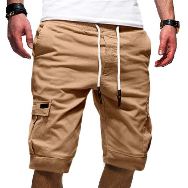 Comfortable men's relaxed fit cargo shorts, perfect for summer walking, outdoor wear & everyday casual style.