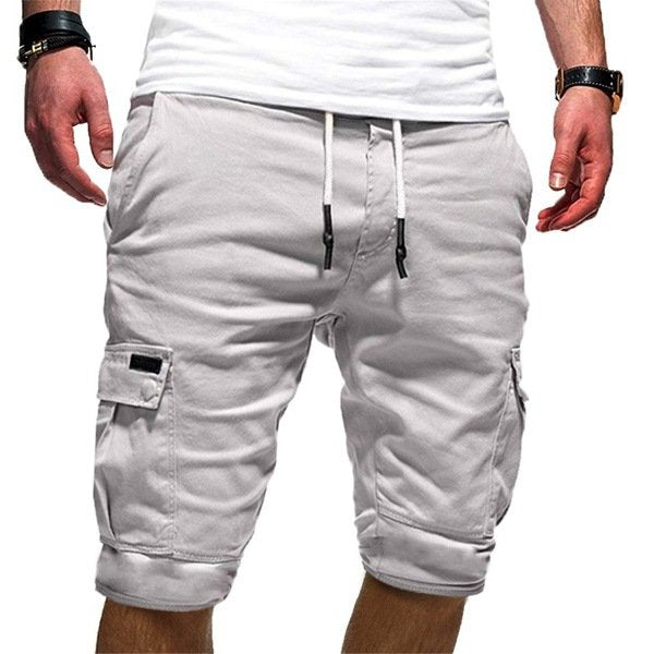 Summer men's walking shorts, relaxed fit cargo style, designed for outdoor adventures & ultimate comfort.