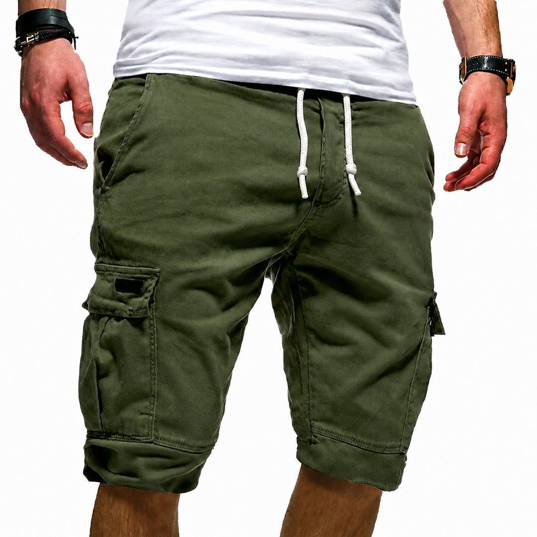 Relaxed fit men's cargo shorts, offering comfort for summer walking, hiking & various outdoor adventures.
