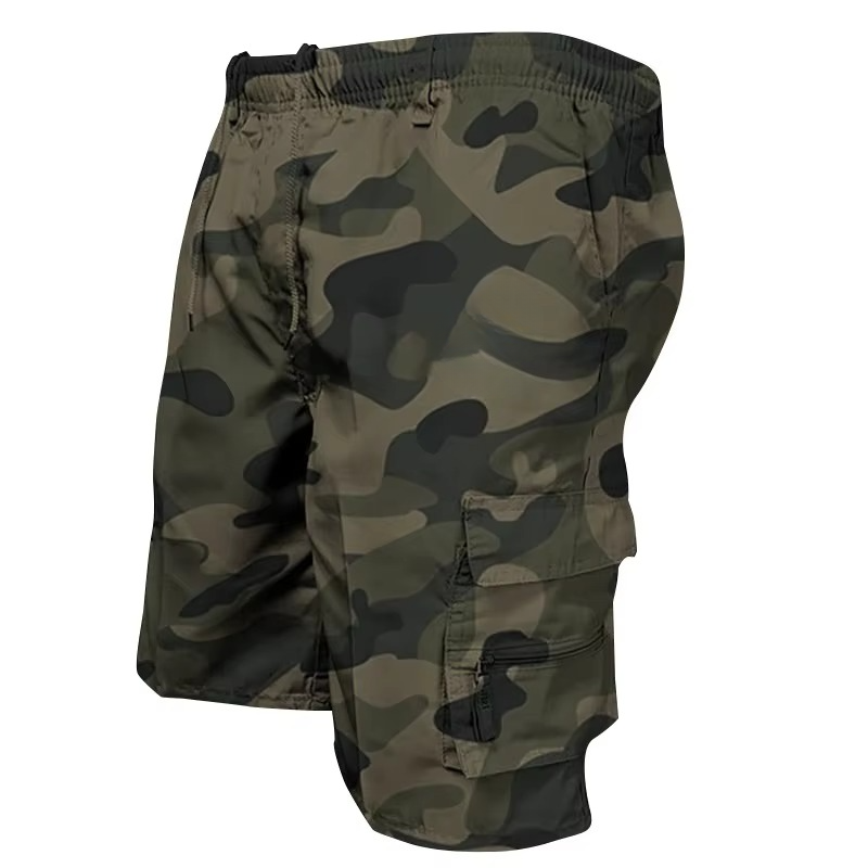 Men's everyday cargo shorts, comfortable relaxed fit with practical multi-pockets for any occasion.