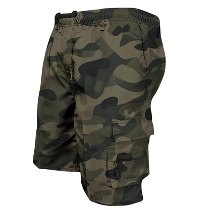 Men's everyday cargo shorts, comfortable relaxed fit with practical multi-pockets for any occasion.