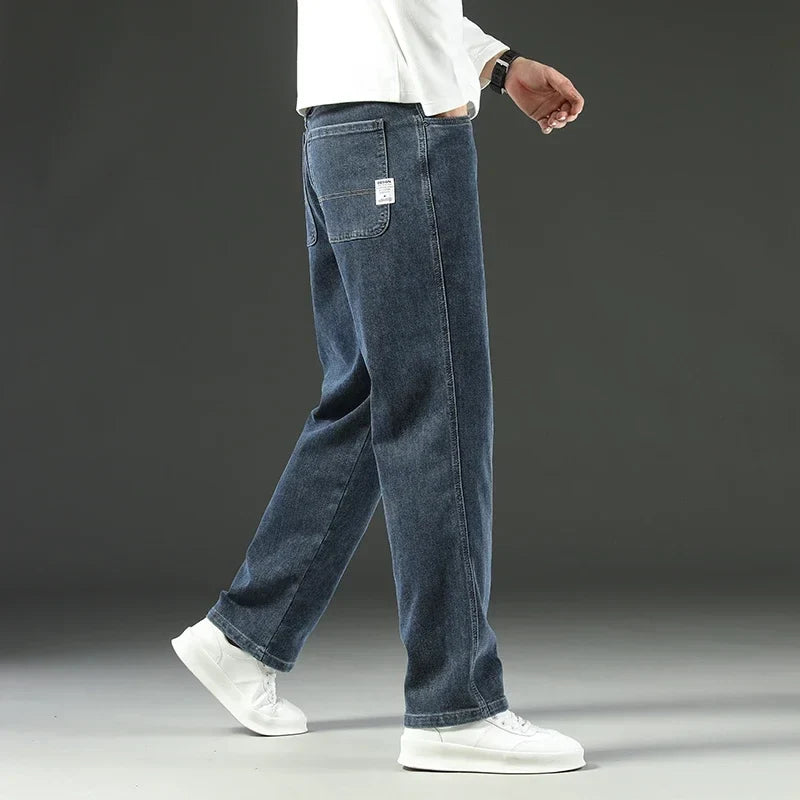 Rugged men's carpenter jeans, built with durable denim for tough workwear or comfortable everyday use.