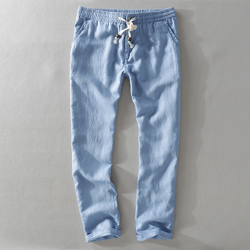Effortlessly cool men's relaxed fit pants, great for casual summer outings & everyday comfortable bottoms.