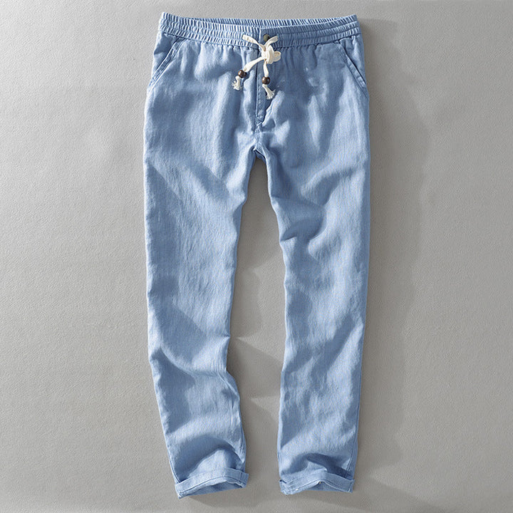Effortlessly cool men's relaxed fit pants, great for casual summer outings & everyday comfortable bottoms.