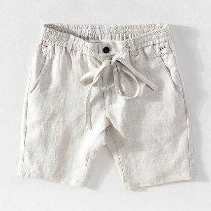 Men's relaxed fit coastal summer shorts, perfect for beachwear & warm weather vacation outfits.