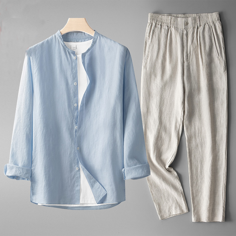 Versatile men's relaxed fit lounge set, ideal comfort wear for spring fashion, summer essentials, or casual everyday outfitting.