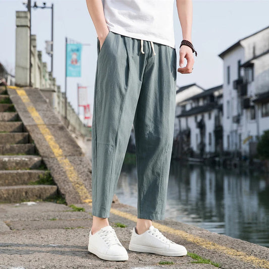 Men's relaxed fit comfort pants, ideal for everyday casual wear with an effortless and breathable style.