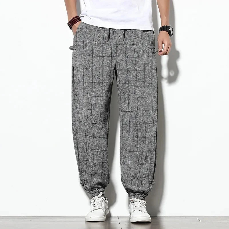 Comfortable men's relaxed fit pants, excellent for casual everyday wear and easy style.