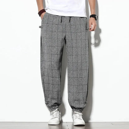 Comfortable men's relaxed fit pants, excellent for casual everyday wear and easy style.