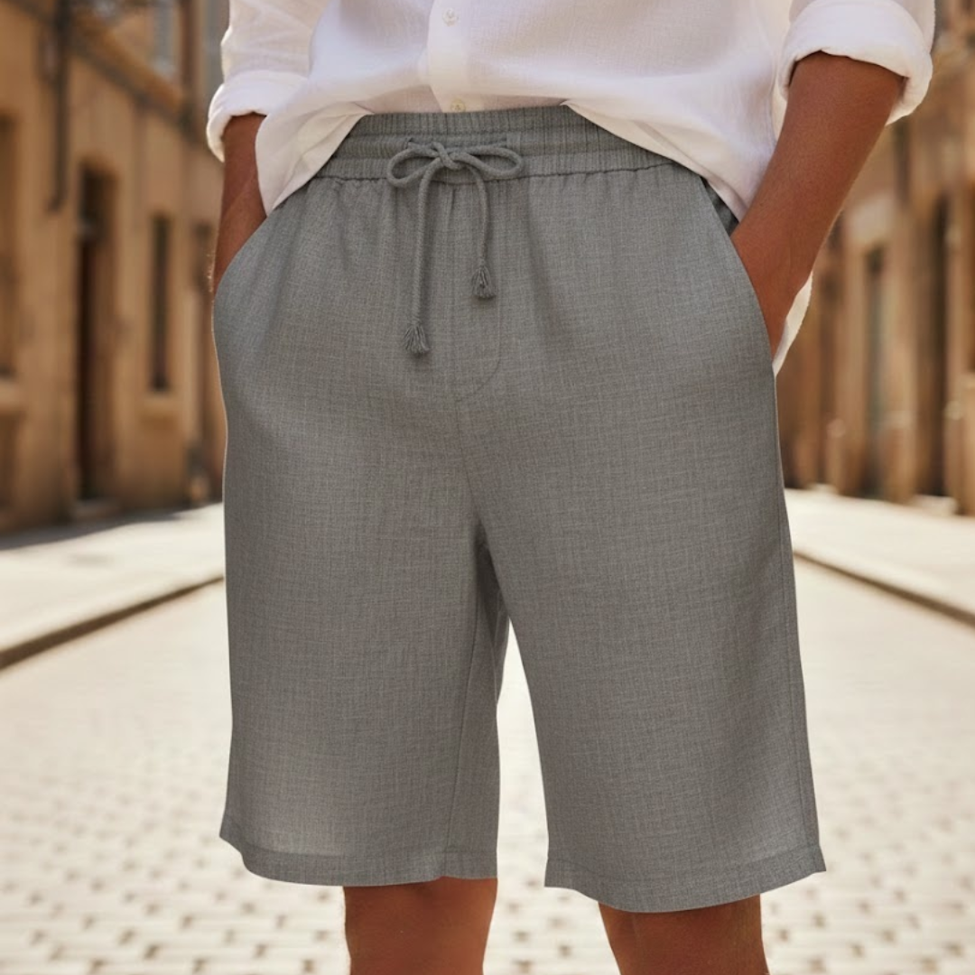 Men's relaxed fit drawstring summer shorts, perfect for casual warm weather comfort.