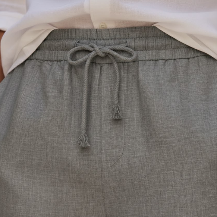 Lightweight men's casual drawstring shorts, relaxed fit, ideal for summer and warm weather activities.
