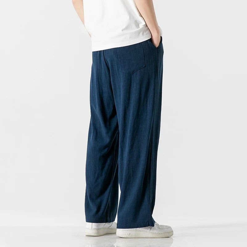 Men's casual relaxed fit trousers, comfortable and stylish for daily fashion and leisure.