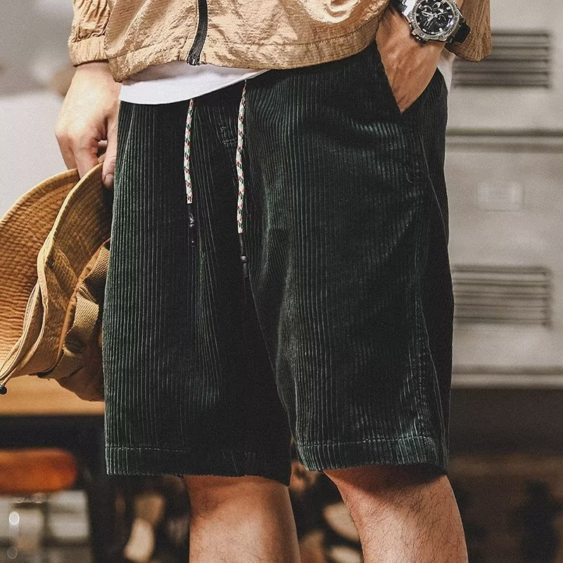 Off-white men's relaxed fit drawstring shorts. Everyday comfort with deep pockets for casual wear.